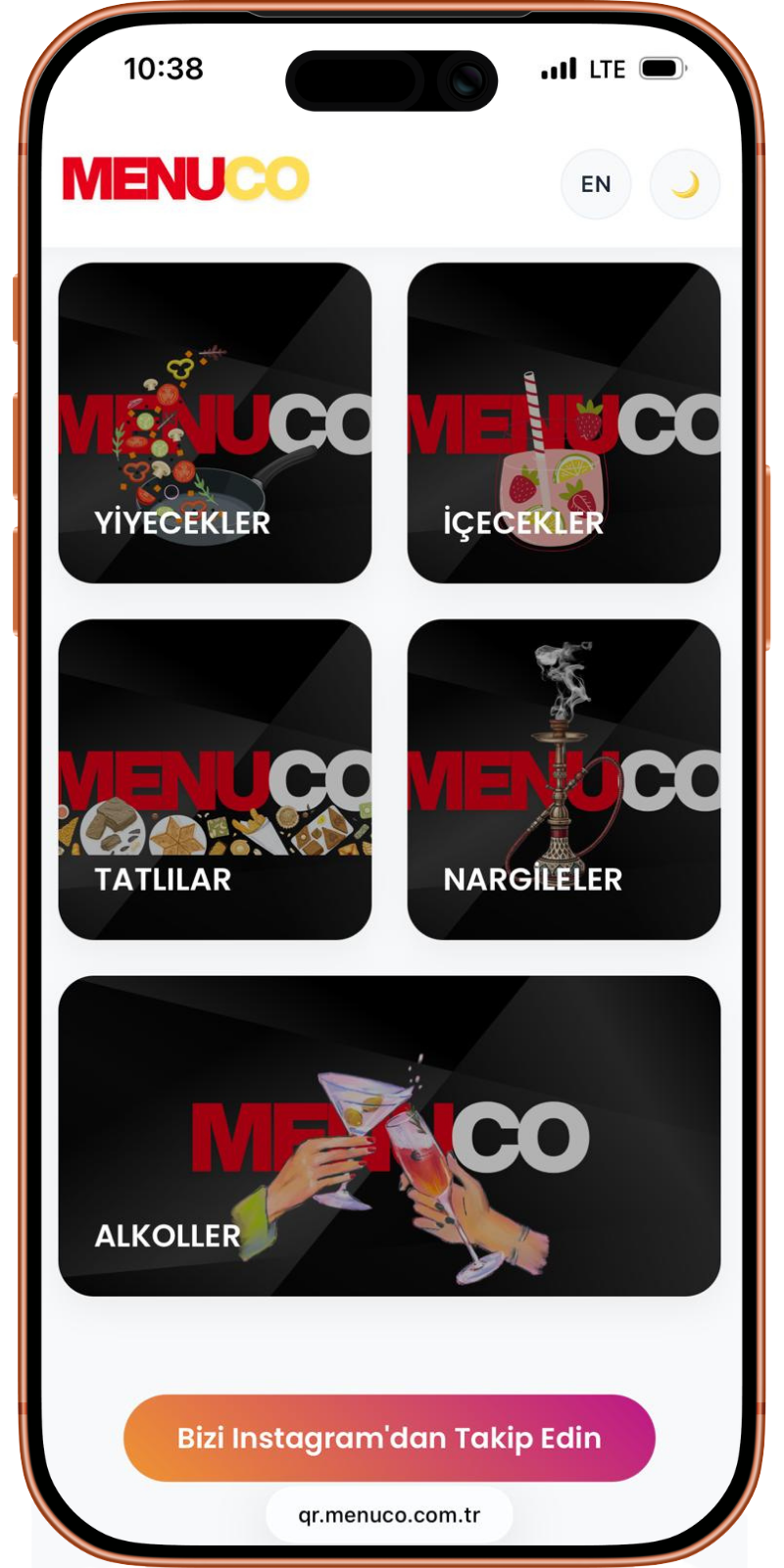 MenuCo Premium QR Menü